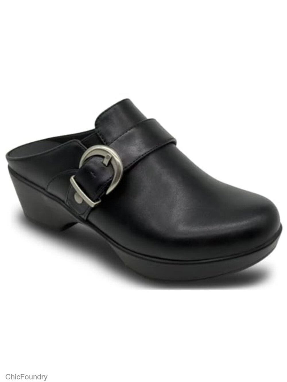 Women's Memory Foam Mules Slip On Flats Round Toe Arch Support Clogs